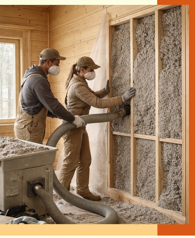 Утепление дачного дома эковатой в Ишиме от 1507 руб./м2 — комплексно, ТепломастерШм