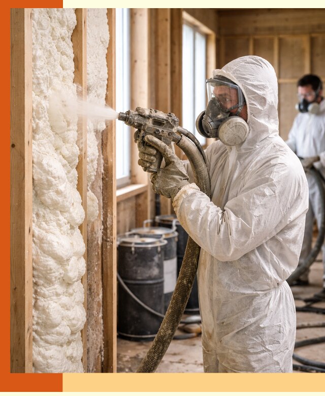 Утепление каркасного дома пенополиуретаном в Ишиме