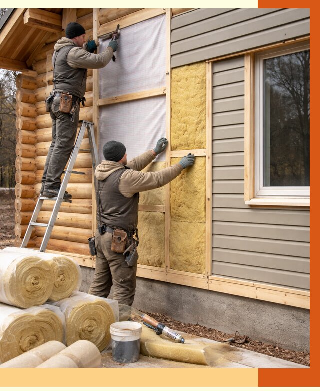 Утепление деревянного дома в Ишиме от 6444 руб./м2 — заказать работы | ТепломастерШм