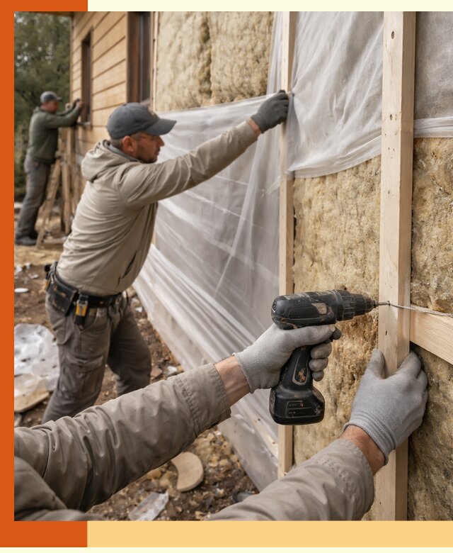 Утепление дома из бруса в Ишиме качественно и долговечно