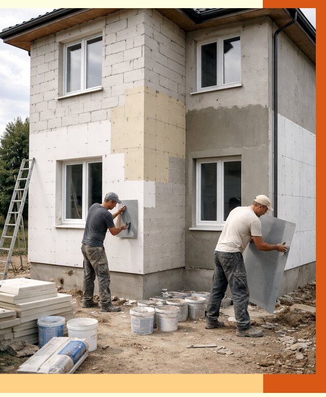 Утепление дома из газобетона в Ишиме от 4365 руб./м² — заказать у ТепломастерШм