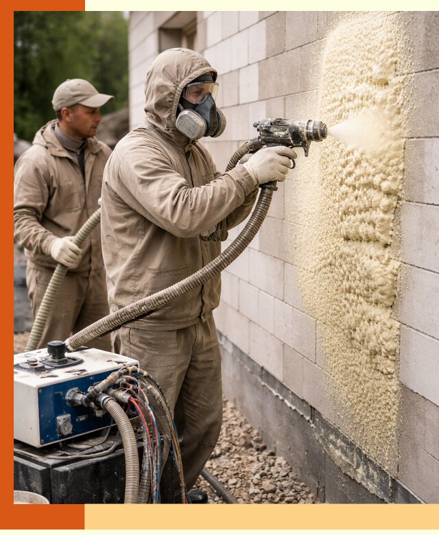 Утепление дома из газобетона ППУ в Ишиме — надежная теплоизоляция