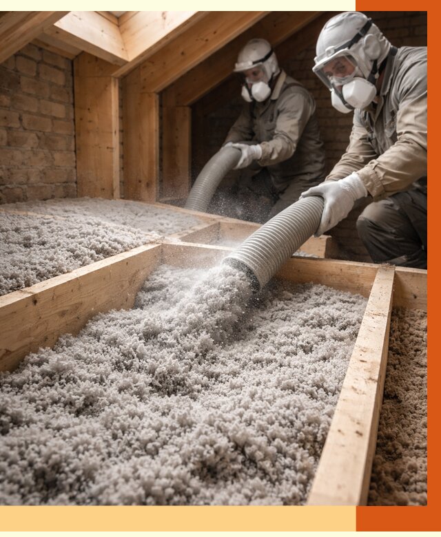 Утепление коттеджа эковатой в Ишиме от 2598 руб./м² — комплексная задувка и монтаж | ТепломастерШм