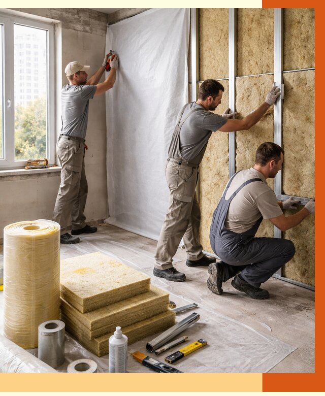 Утепление квартиры в Ишиме от 4677 руб/м2 — утеплить квартиру изнутри и снаружи | ТепломастерШм