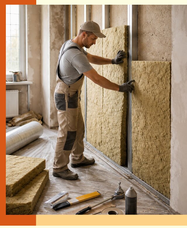 Утепление квартиры в Ишиме — комплексная теплоизоляция стен и полов