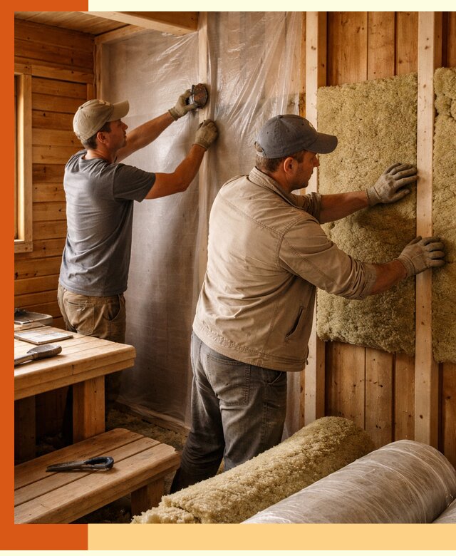 Утепление бани изнутри в Ишиме качественно и недорого