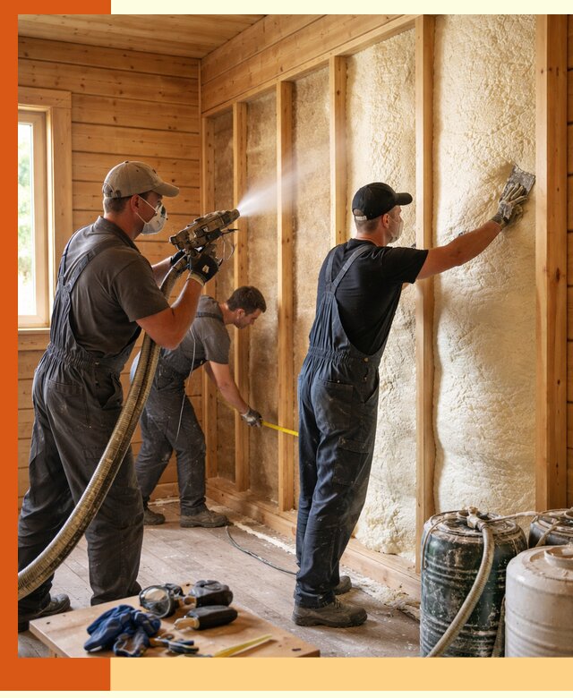 Утепление бани пенополиуретаном (ППУ) в Ишиме