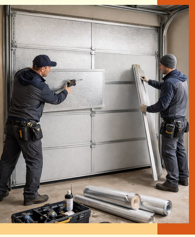 Утепление гаражных ворот в Ишиме от 8159 руб/м2 — надежно и быстро | ТепломастерШм