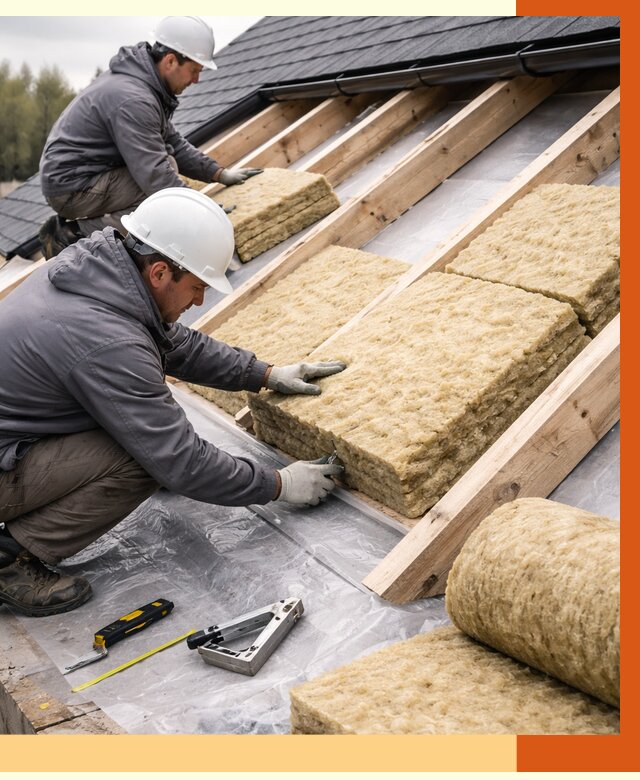 Утепление крыши в Ишиме от 1923 руб./м2 — комплексное утепление кровли | ТепломастерШм