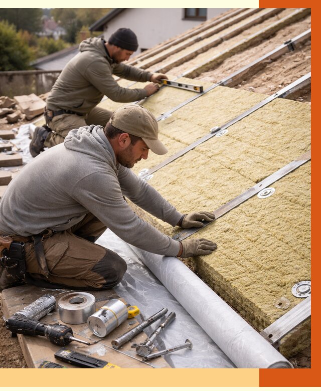 Утепление крыши снаружи в Ишиме под ключ от 1247 руб./м2 | ТепломастерШм