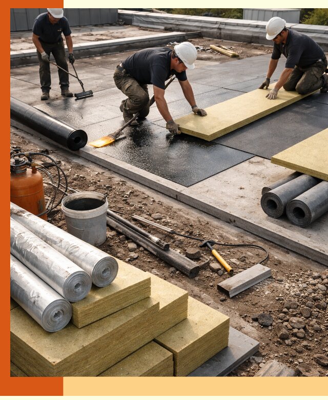 Утепление плоской крыши в Ишиме — надежная теплоизоляция и герметизация