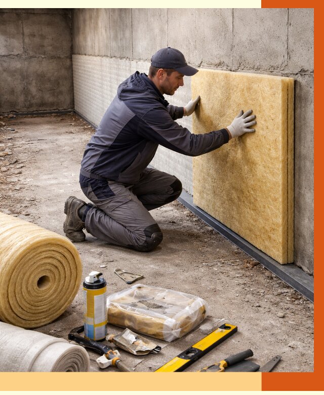 Утепление фундамента изнутри в Ишиме от 4365 руб./м2 — работы под ключ | ТепломастерШм