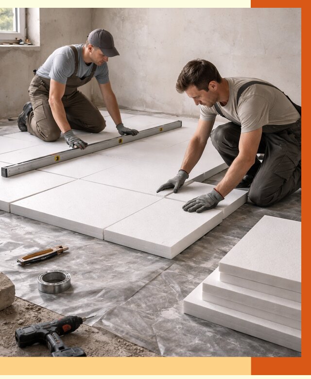 Утепление бетонного пола в Ишиме от 2598 руб/м2 — монтаж и цена | ТепломастерШм