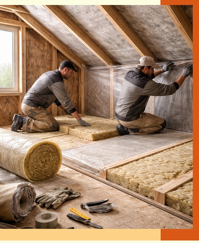 Утепление чердака в Ишиме от 7795 руб/м² — теплоизоляция и комплексное утепление под ключ | ТепломастерШм