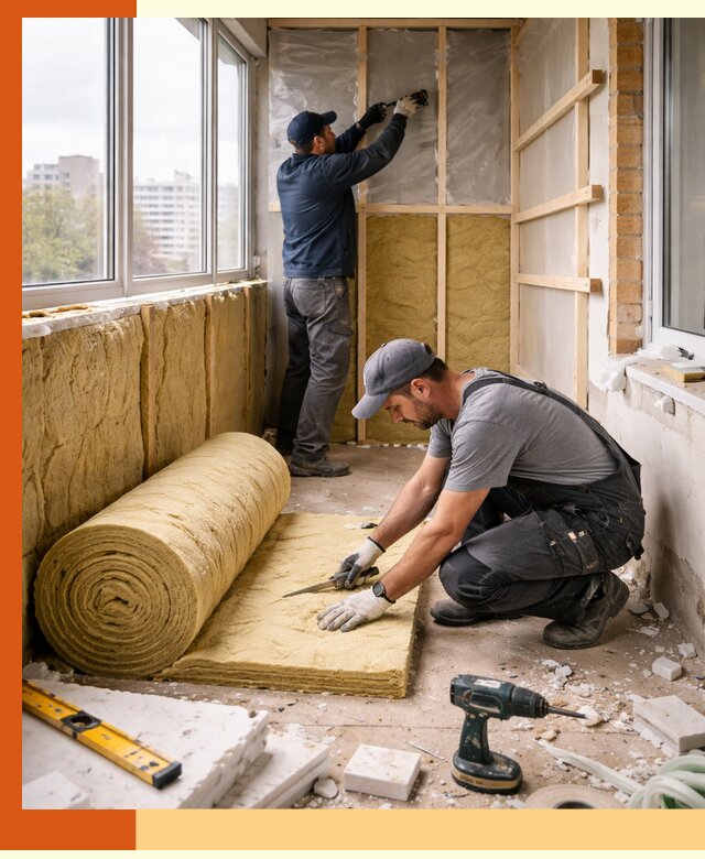 Утепление балкона под ключ в Ишиме качественно и быстро