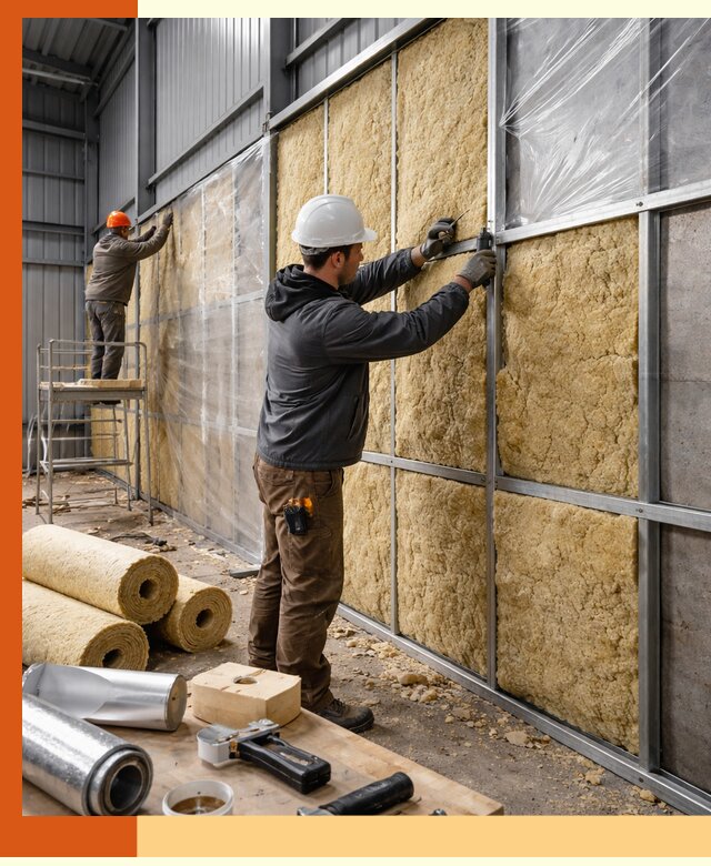 Утепление ангара в Ишиме — профессиональная теплоизоляция помещений