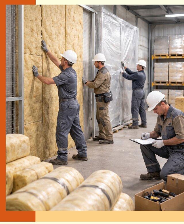 Утепление склада готовой продукции в Ишиме качественно и быстро