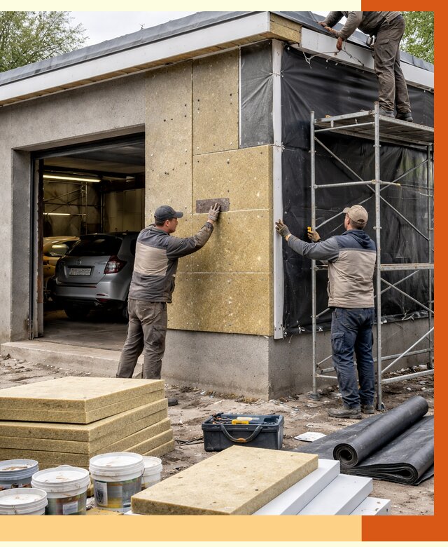 Утепление автосервиса в Ишиме ппу, пеноизоляция, от 15070 руб/м2 — ТепломастерШм