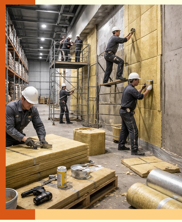 Утепление логистического центра в Ишиме качественно и экономично