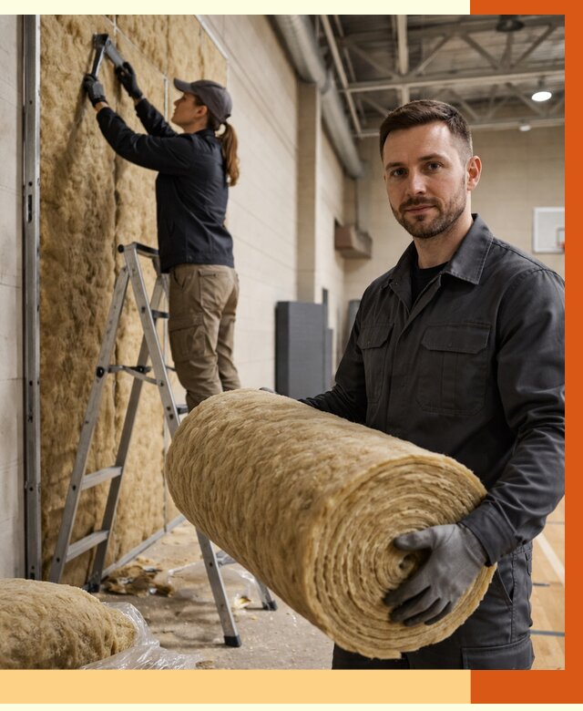 Утепление спортзала в Ишиме от 7795 руб/м2 — комплексное утепление под ключ | ТепломастерШм