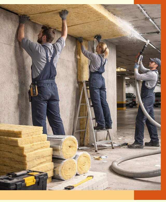 Утепление паркинга в Ишиме от 7067 руб./м2 — работы под ключ | ТепломастерШм