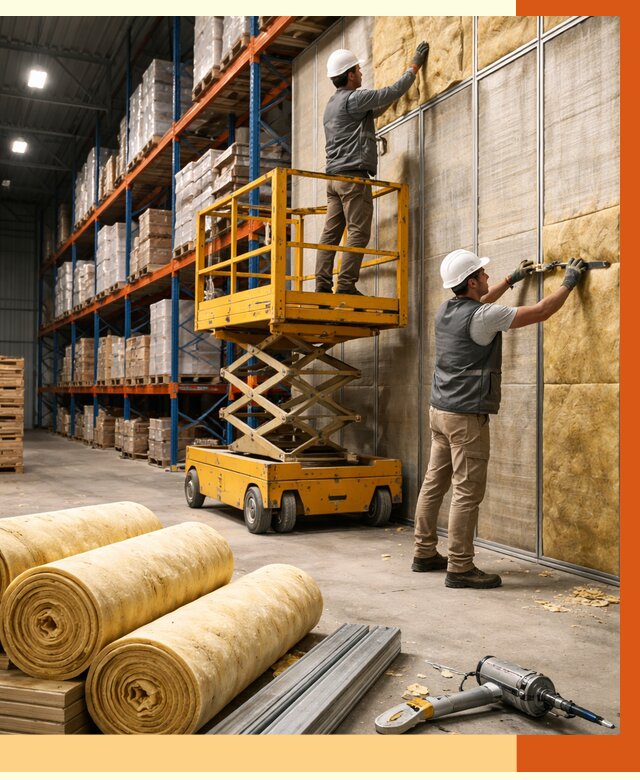 Утепление торгового склада в Ишиме от 3326 руб/м2 — комплексно и под ключ | ТепломастерШм