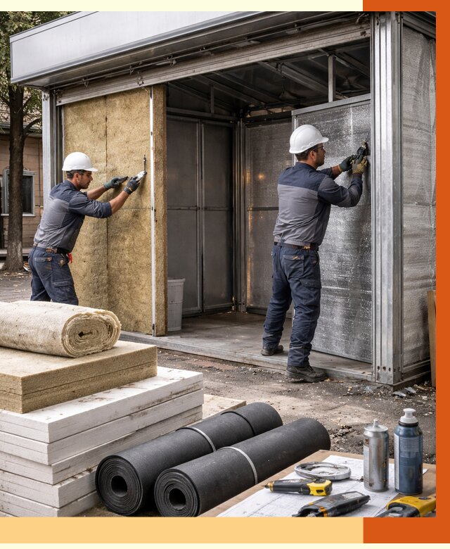 Утепление павильона шаурма в Ишиме под ключ от 1247 руб. за м² | ТепломастерШм