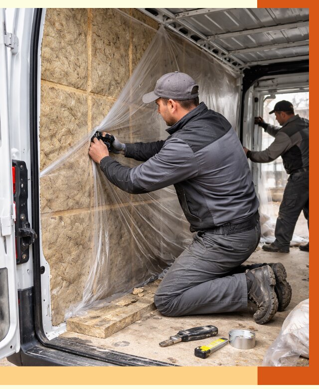 Утепление фургона в Ишиме от 17148 руб/м2 — утепление фургона ППУ и кузова | ТепломастерШм