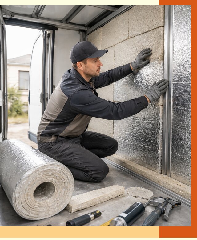 Утепление фургона рефрижератора в Ишиме от 12991 руб./м² под ключ | ТепломастерШм