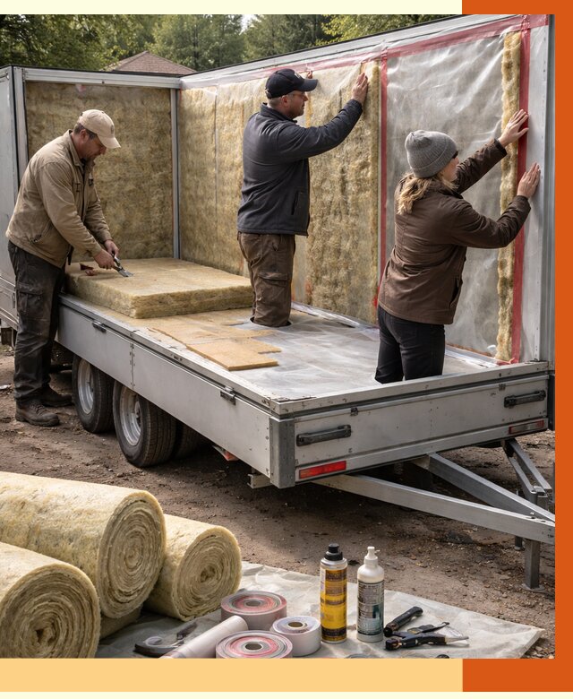 Утепление прицепа в Ишиме под ключ от 12991 руб. — комплекс от ТепломастерШм