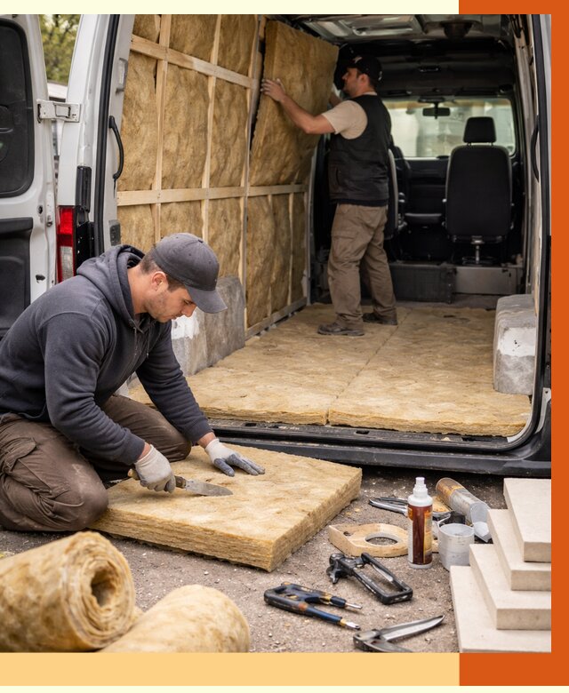 Утепление кемпера в Ишиме под ключ от 12472 руб. — профессионально | ТепломастерШм