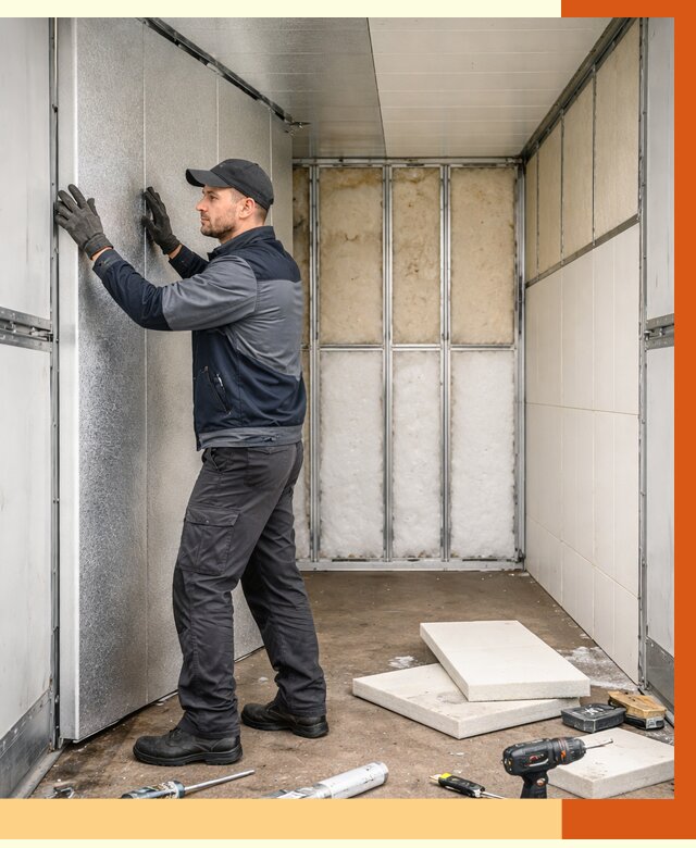 Утепление холодильного кузова в Ишиме от 14031 руб. под ключ | ТепломастерШм