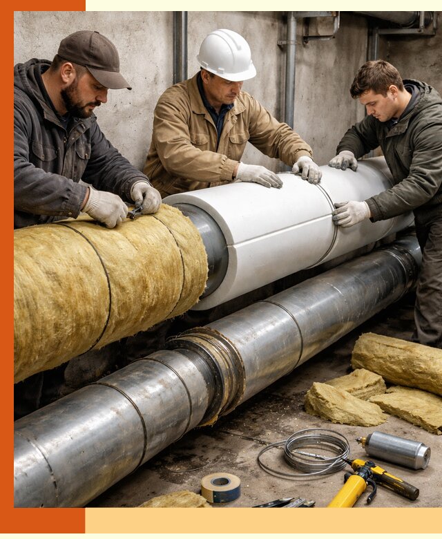 Утепление трубопровода в Ишиме с гарантией энергоэффективности