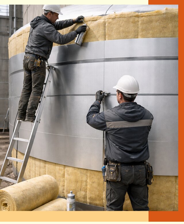 Утепление цистерны в Ишиме пенополиуретаном от 15070 руб. под ключ | ТепломастерШм