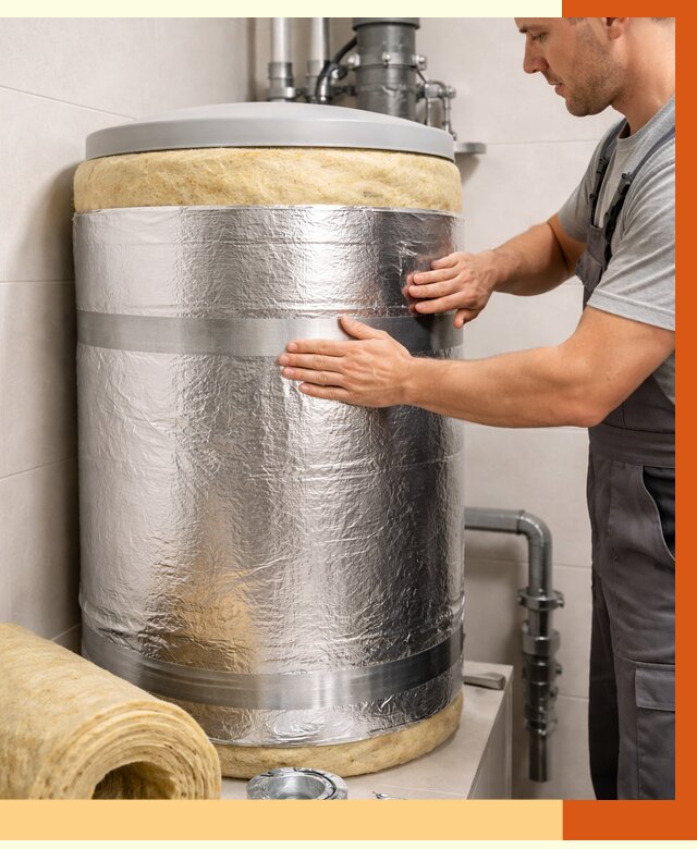 Утепление бойлера в Ишиме от 4677 руб. под ключ | Утепление ППУ | ТепломастерШм