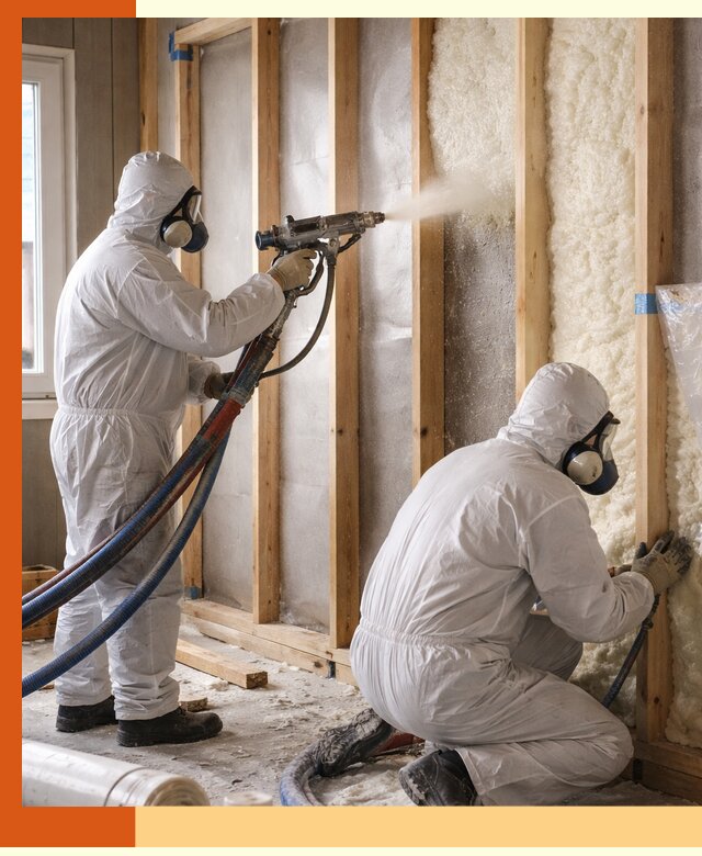 Утепление каркасной стены ППУ в Ишиме для домов и коттеджей