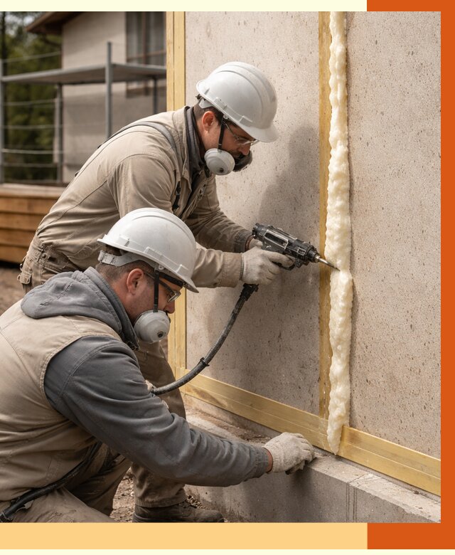 Утепление сип панелей ППУ в Ишиме от 4989 руб. под ключ | ТепломастерШм