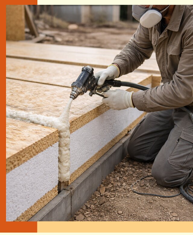 Утепление СИП-панелей пенополиуретаном (ППУ) в Ишиме