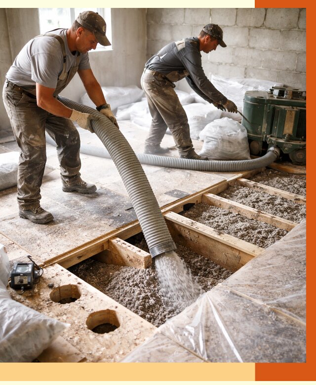 Заполнение пустот перекрытий в Ишиме от 4677 руб. под ключ | ТепломастерШм