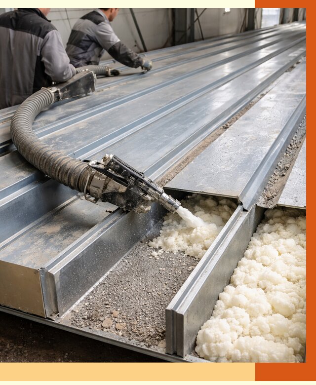 Заполнение пустот кровельных панелей в Ишиме от 7483 руб. под ключ | ТепломастерШм