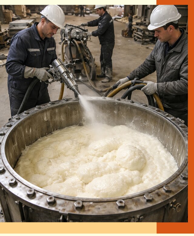 Заливка ППУ в емкости в Ишиме от 7535 руб. — утепление емкости под ключ | ТепломастерШм