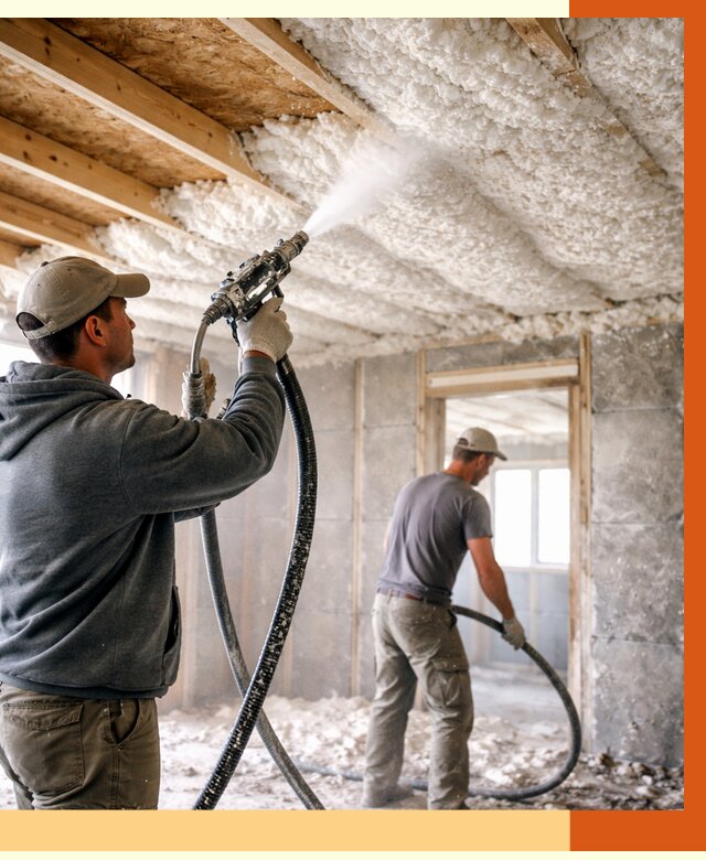 Утепление пеноизолом в Ишиме от 1663 руб./м2 под ключ | ТепломастерШм