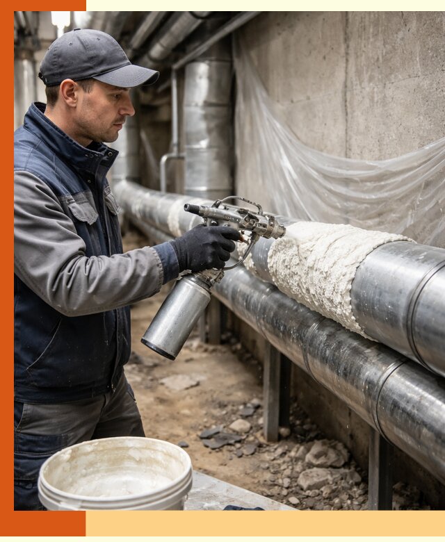 Утепление труб жидкой теплоизоляцией в Ишиме