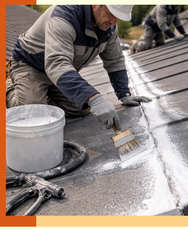 Утепление кровли жидкой теплоизоляцией в Ишиме