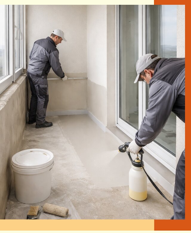 Утепление балкона жидкой теплоизоляцией в Ишиме от 5976 руб./м2 | ТепломастерШм