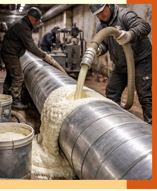 Утепление теплотрассы жидкой теплоизоляцией в Ишиме от 4365 руб. | ТепломастерШм