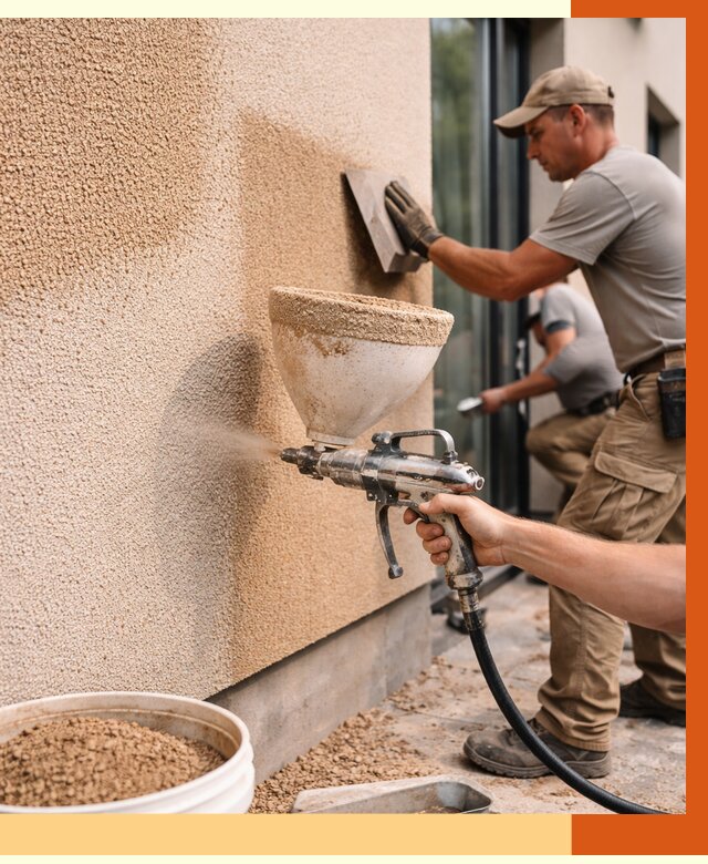 Утепление фасада жидкой пробкой в Ишиме от 4989 руб./м² под ключ | ТепломастерШм