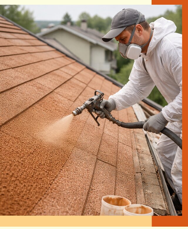 Утепление кровли жидкой пробкой в Ишиме от 2806 руб./м² под ключ | ТепломастерШм