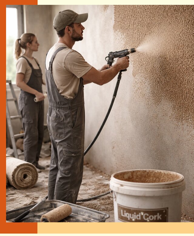 Утепление стен жидкой пробкой в Ишиме эффективное и долговечное