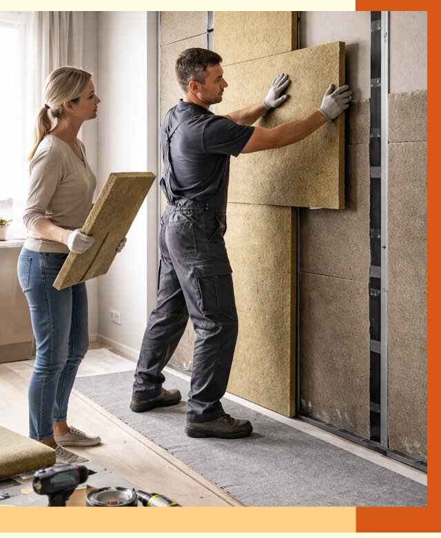 Профессиональная шумоизоляция квартиры в Ишиме от 7795 руб. за м2 | ТепломастерШм